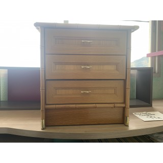 mesilla de noche de imitación marrón